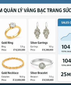 Phần Mềm Quản Lý Tiệm Vàng, Bac, Nữ Trang Toàn Phát