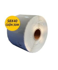 Giấy in tem cân điện tử 58 x 40 | Decal nhiệt 58x40